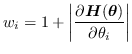 $\displaystyle \frac{\partial H(\mbox{\boldmath {$\theta$}})}{\partial \theta_i}...
...heta_{i,\min})}
{4(\theta_{i,\max} - \theta_i)^2(\theta_i - \theta_{i,\min})^2}$