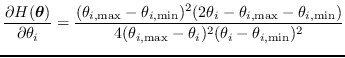 \begin{displaymath}w_i =
\left\{
\begin{array}{l l}
1 + \left\vert\frac{\partial...
...theta$}})}{\partial
\theta_i}\right\vert < 0
\end{array}\right.\end{displaymath}